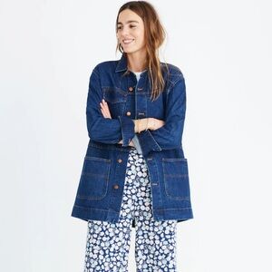 Oversized Denim Chore Jacket